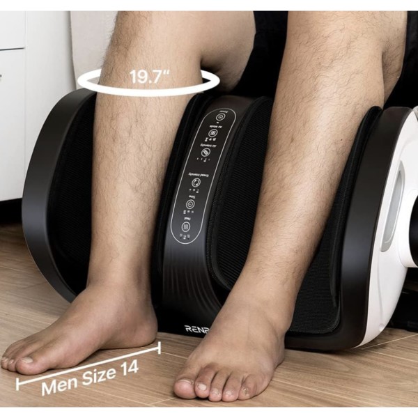 Фото - Массажер для ніг RENPHO 2-in-1 Foot and Calf Massager White (R-D001R-WH)