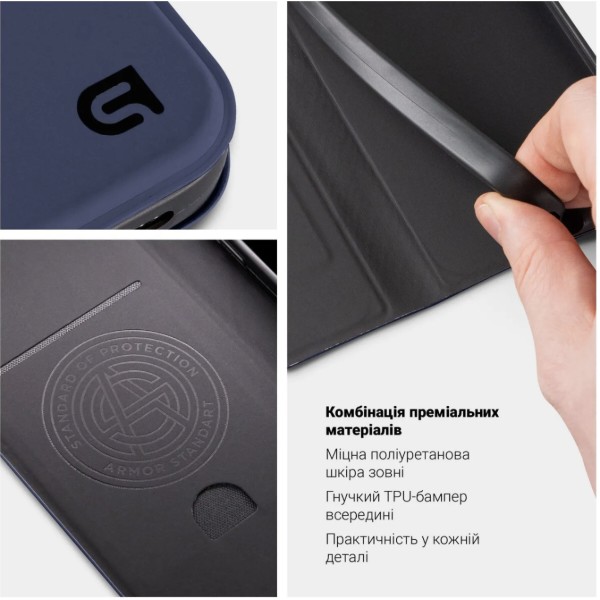 Фото - Чохол для смартфону Armorstandart OneFold Case for Realme Note 80 4G Dark Blue (ARM92358)