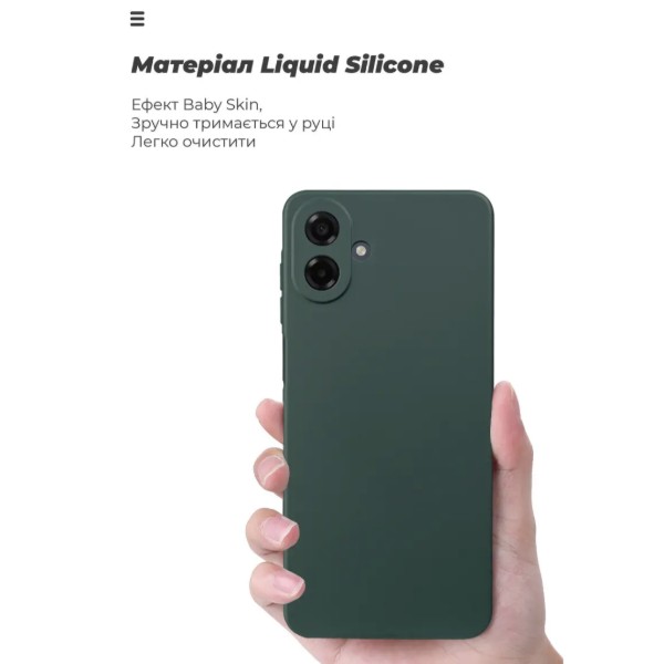 Фото - Чохол для смартфону Armorstandart ICON for Samsung A08 4G Camera cover Dark Green (ARM92951)