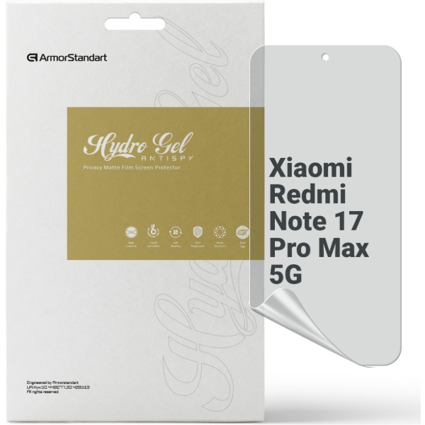 Фото - Захисна плівка для смартфону Armorstandart Anti-spy for Xiaomi Redmi Note 17 Pro Max 5G (ARM92669)