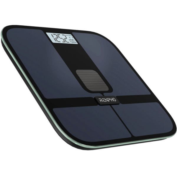 Фото - Ваги підлогові RENPHO Elis Solar 2 Smart Body Scale Black (R-A020-BK)
