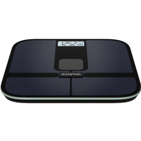 Фото - Ваги підлогові RENPHO Elis Solar 2 Smart Body Scale Black (R-A020-BK)