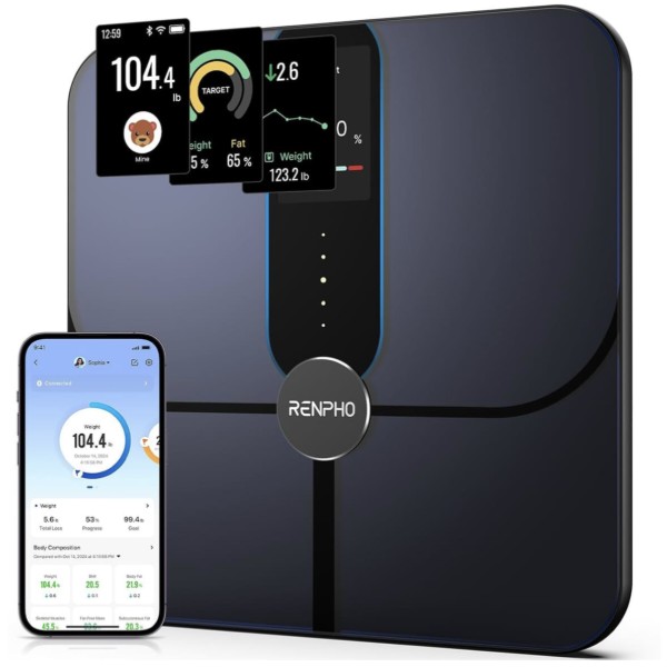 Фото - Ваги підлогові RENPHO Elis Nova Smart WiFi Body Scale Black (R-A031)