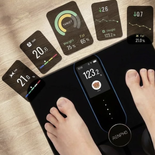 Фото - Ваги підлогові RENPHO Elis Nova Smart WiFi Body Scale Black (R-A031)