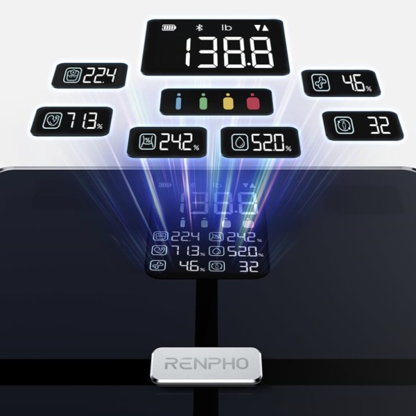 Фото - Ваги підлогові RENPHO Elis 2X Body Fat Scale (R-A018-BK)
