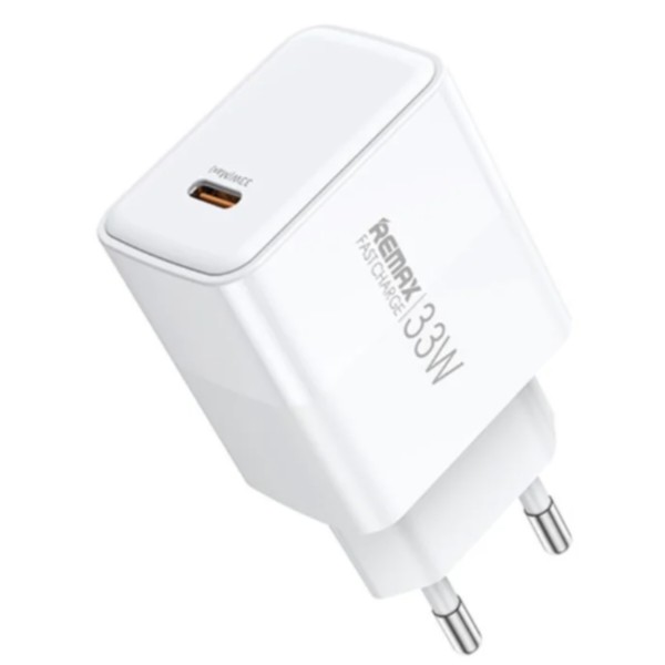 Фото - Мережевий зарядний пристрій Remax Kiddy Series 33W 1C Fast Charger RP-U121 EU-White (6954851209546)