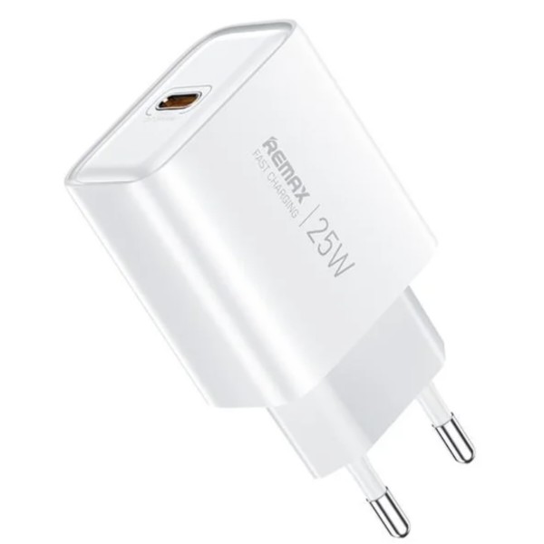 Фото - Мережевий зарядний пристрій Remax Kiddy Series 25W 1C Fast Charger RP-U137 White (6954851212676)
