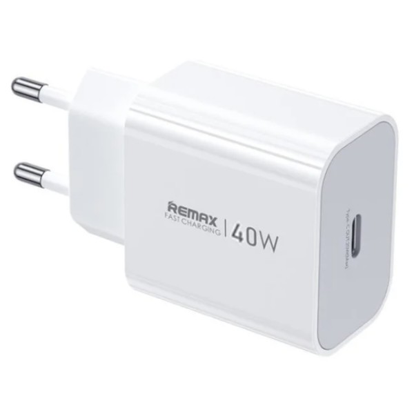 Фото - Сетевое зарядное устройство Remax Huiying GaN Fast Charging Charger  CA10(C40W) EU-white (6954851252122)