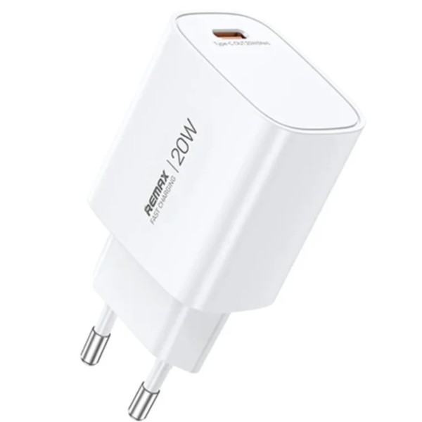 Фото - Сетевое зарядное устройство Remax GaN Fast charging 1C Charger U187-C20W EU (6954851247166)