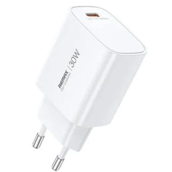 Фото - Сетевое зарядное устройство Remax GaN Fast Charger 1C U187-C30W EU (6954851247203)