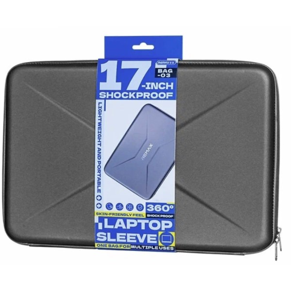 Фото - Чехол для ноутбука Remax 17-inch Shockproof Laptop Sleeve BAG-03" Black (6954851256458)