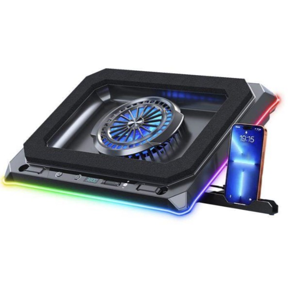 Фото - Подставка под ноутбук охлаждающая Dyxon Ice Coorel 24 Game Super Turbo Cool RGB Black (DXN-ICCL-24-BK) Фото - Подставка под ноутбук охлаждающая Dyxon Ice Coorel 24 Game Super Turbo Cool RGB Black (DXN-ICCL-24-BK)