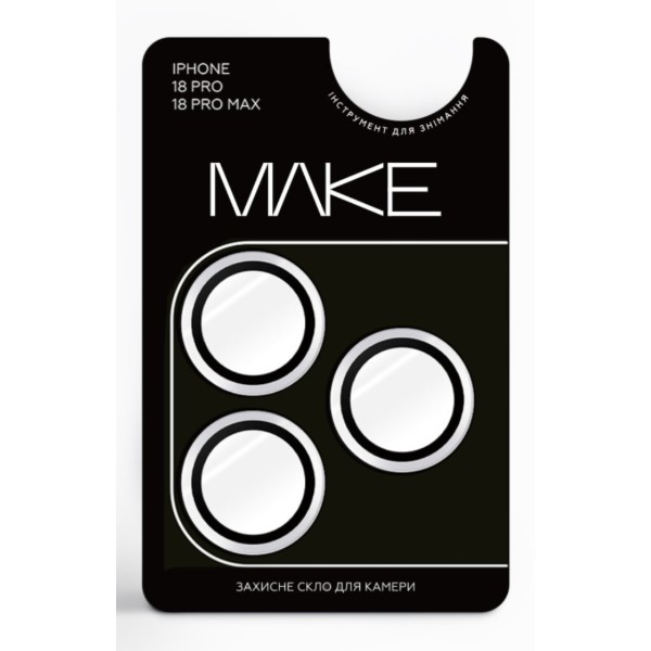 Фото - Захисне скло для смартфону MAKE For Apple iPhone 18 Pro Ultra+ Camera Glass Clear (MGUP-AI18P)