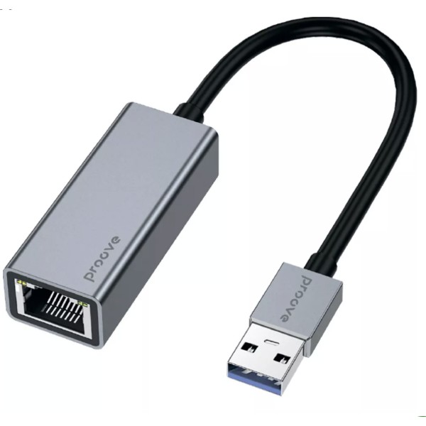 Фото - Перехідник USB-RJ-45 Proove OTG Extension RJ 45 to USB silver (RJEX00102001)
