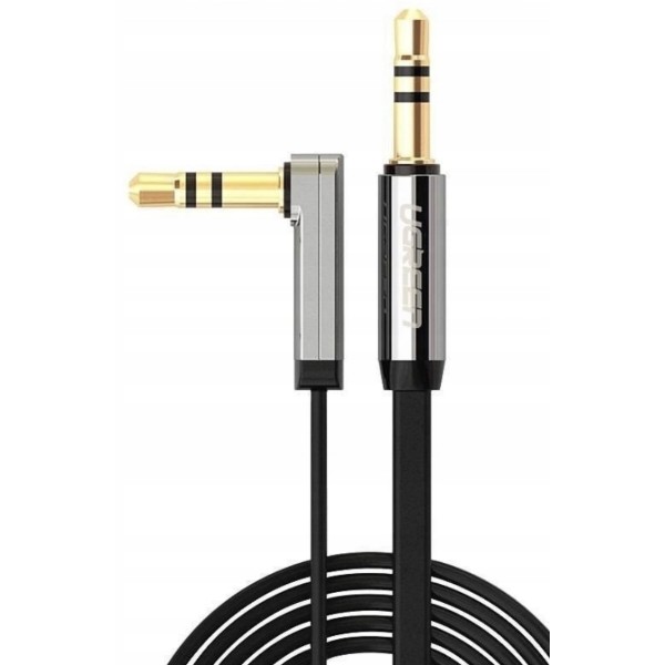 Фото - Кабель 3.5 мм - 3.5 мм UGREEN AV119 3.5mm male to 3.5mm male, Straight to angle flat Cable,TPE, 1m Black (10597) Фото - Кабель 3.5 мм - 3.5 мм UGREEN AV119 3.5mm male to 3.5mm male, Straight to angle flat Cable,TPE, 1m Black (10597)