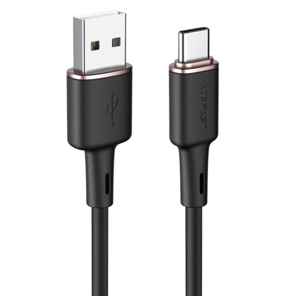 Фото - Кабель AceFast C2-04 USB to Type-C 3A 1.2m Black (6974316280767)