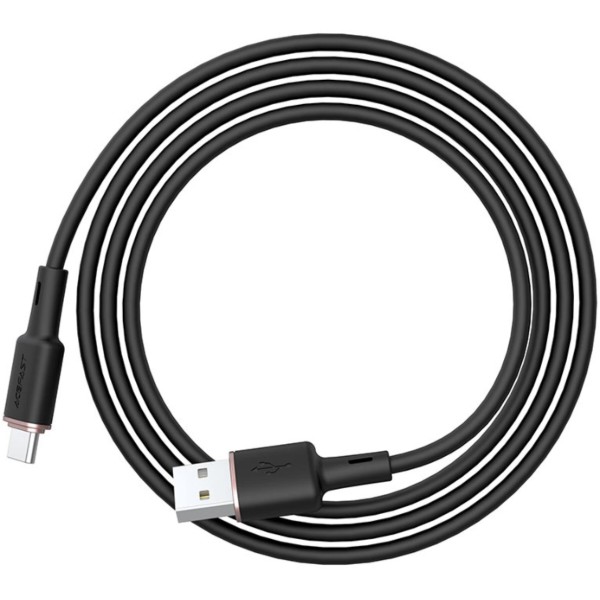 Фото - Кабель AceFast C2-04 USB to Type-C 3A 1.2m Black (6974316280767)