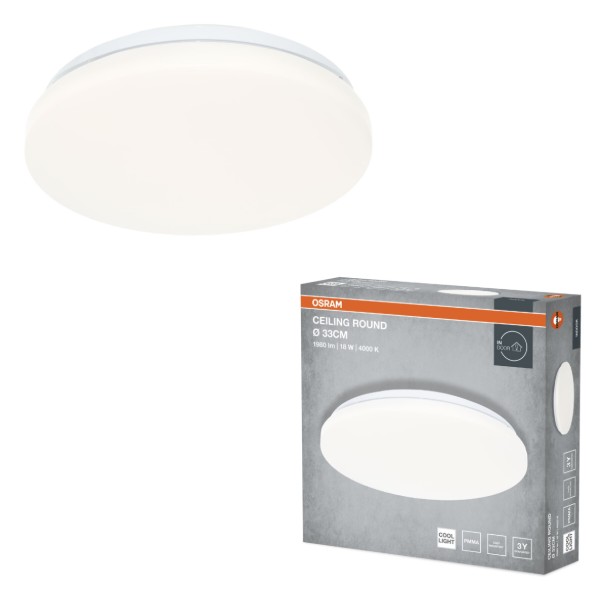 Фото - Светодиодный светильник Osram CEILING ROUND 18Вт 4000K 1140Лм (4099854647468)