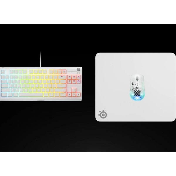Фото - Килимок для миші  ігровий SteelSeries QcK Heavy Large 450х400х6мм White (63480)