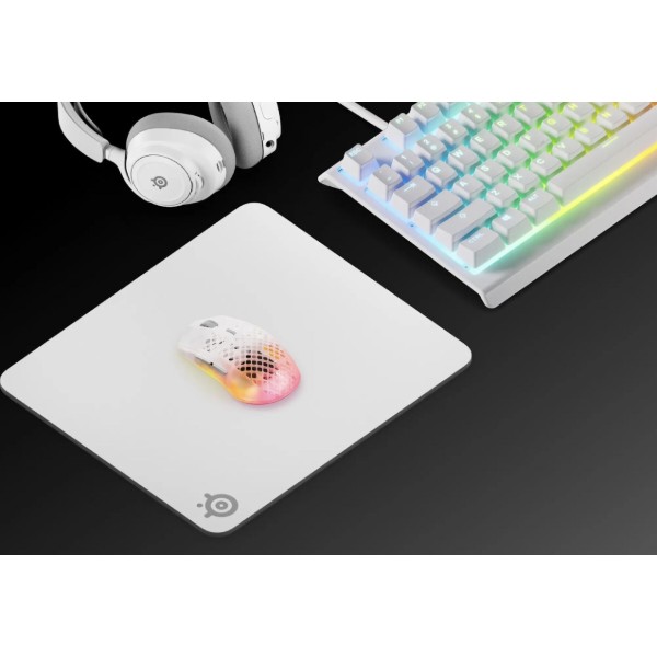 Фото - Килимок для миші  ігровий SteelSeries QcK Heavy Large 450х400х6мм White (63480)