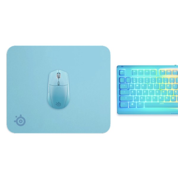 Фото - Килимок для миші  ігровий SteelSeries QcK M 320х270х2мм Aqua (63459)