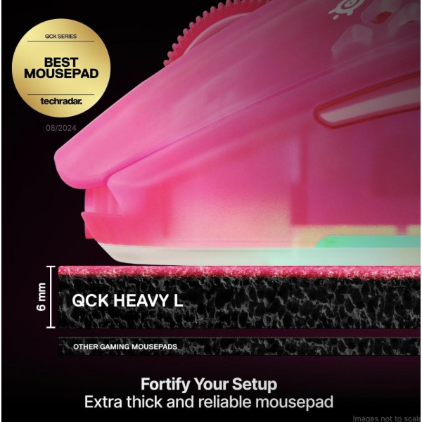 Фото - Коврик для мыши игровой SteelSeries QcK Heavy Large 450х400х6мм Magenta (63479)