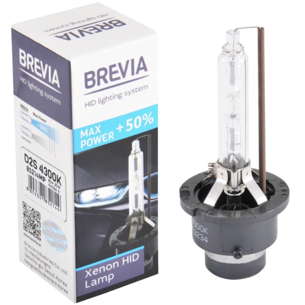 Фото - Автолампа Brevia D2S +50%,4300K,85V,35W PK32d-2, (85214MP)