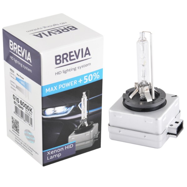 Фото - Автолампа Brevia D1S +50%,6000K,85V,35W PK32d-2, (85116MP)