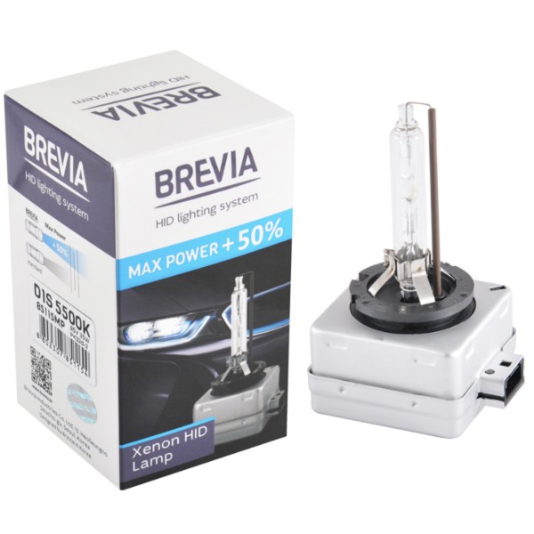 Фото - Автолампа Brevia D1S +50%,5500K,85V,35W PK32d-2, (85115MP)
