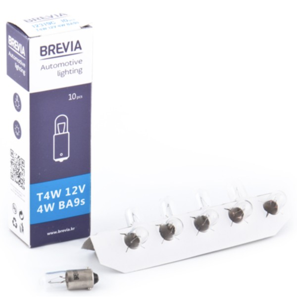 Фото - Автолампа Brevia T4W 12V 4W BA9s CP (12319C)
