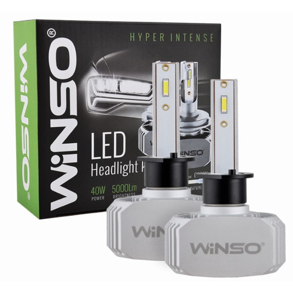 Фото - Автолампа Winso LED H1 12/24V 40Вт 5000Лм. 6000K CSP Chip (792100) Фото - Автолампа Winso LED H1 12/24V 40Вт 5000Лм. 6000K CSP Chip (792100)
