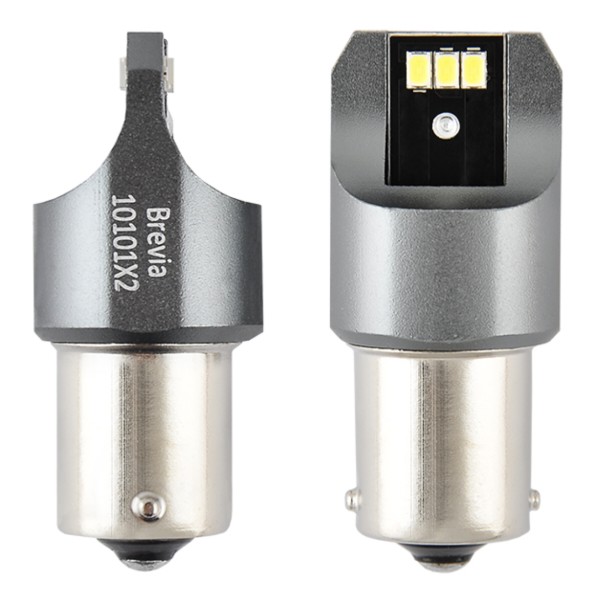 Фото - Автолампа Brevia Power P21W 330Lm 6x3020SMD 12/24V CANbus, 2шт. (10101X2)
