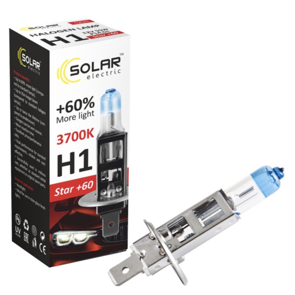 Фото - Автолампа Solar H1 12V 55W P14.5s (1231)