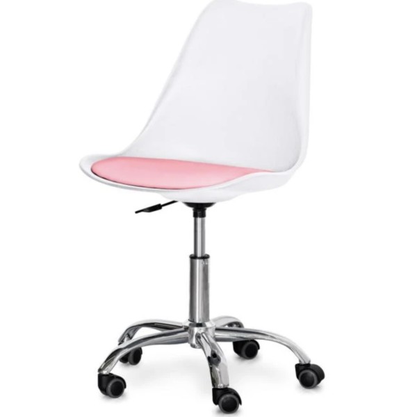 Фото - Кресло офисное Evo-kids Capri White / Pink (H-231 W/PN) Фото - Кресло офисное Evo-kids Capri White / Pink (H-231 W/PN)