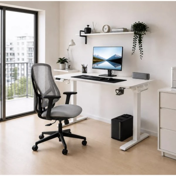 Фото - Кресло офисное Mealux Flow Lite Fabric Grey (HF-B20 F/G)