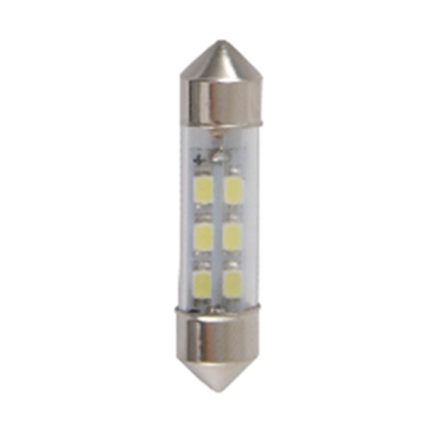 Фото - Автолампа Solar LED 24V SV8.5 T11x36mm 6smd 3528 white 10 шт. (LS363_P)