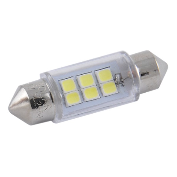 Фото - Автолампа Solar 24V SV8.5 T11x36 6SMD 2835 white 2 шт. (SL2550)