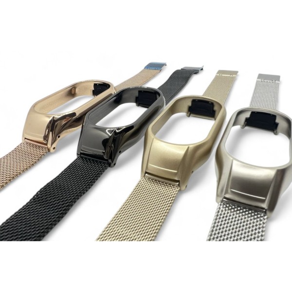 Фото - Ремешок для фитнес-браслета BeCover Metal for Xiaomi Mi Smart Band 10 Black (713623)