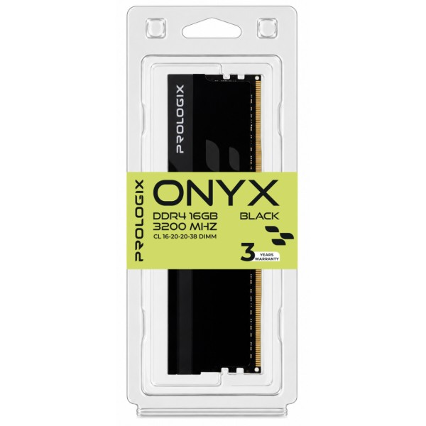 Фото - Память DDR ProLogix DDR4 16GB/3200 Prologix Onyx Black (PRO16GB3200YB4)