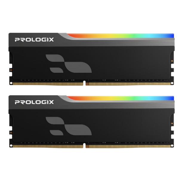 Фото - Память DDR ProLogix DDR4 2x8GB/3200 Prologix Onyx Black RGB (PRO16GB3200YBR4K)