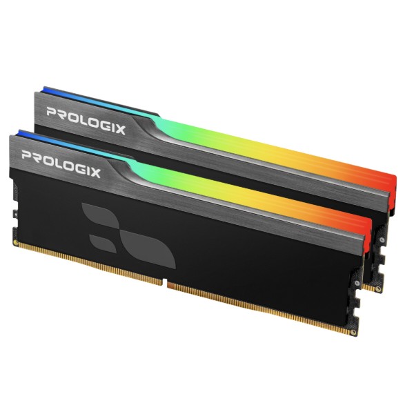 Фото - Память DDR ProLogix DDR4 2x8GB/3200 Prologix Onyx Black RGB (PRO16GB3200YBR4K)