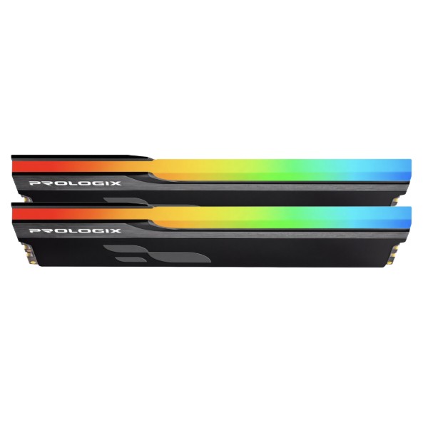 Фото - Память DDR ProLogix DDR4 2x8GB/3200 Prologix Onyx Black RGB (PRO16GB3200YBR4K)