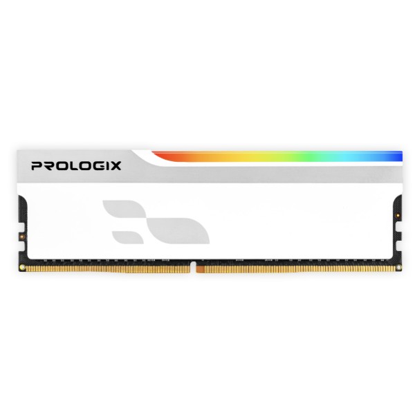 Фото - Память DDR ProLogix DDR5 16GB/6000 Prologix Onyx White RGB (PRO16GB6000YWR5)