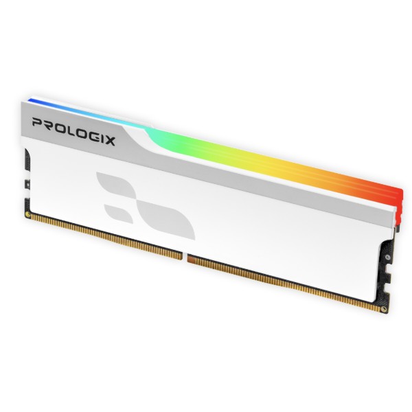 Фото - Память DDR ProLogix DDR5 16GB/6000 Prologix Onyx White RGB (PRO16GB6000YWR5)