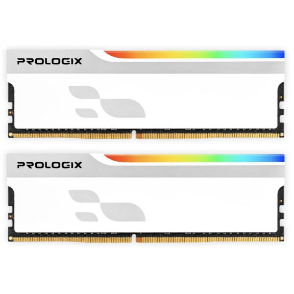 Фото - Память DDR ProLogix DDR4 2x16GB/3200 Prologix Onyx White RGB (PRO32GB3200YWR4K)