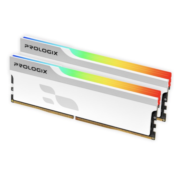 Фото - Память DDR ProLogix DDR4 2x16GB/3200 Prologix Onyx White RGB (PRO32GB3200YWR4K)