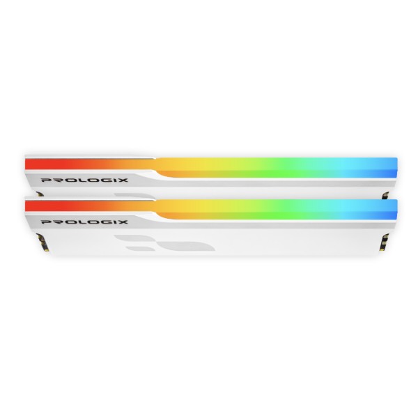 Фото - Память DDR ProLogix DDR4 2x16GB/3200 Prologix Onyx White RGB (PRO32GB3200YWR4K)