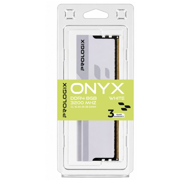 Фото - Память DDR ProLogix DDR4 8GB/3200 Prologix Onyx White (PRO8GB3200YW4)