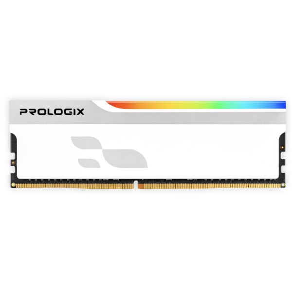 Фото - Память DDR ProLogix DDR4 8GB/3200 Prologix Onyx White RGB (PRO8GB3200YWR4)
