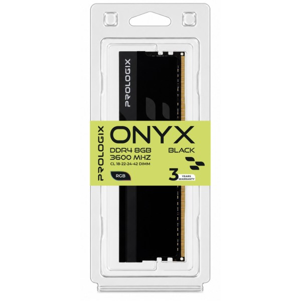 Фото - Пам'ять DDR ProLogix DDR4 8GB/3600 Prologix Onyx Black (PRO8GB3600YB4)